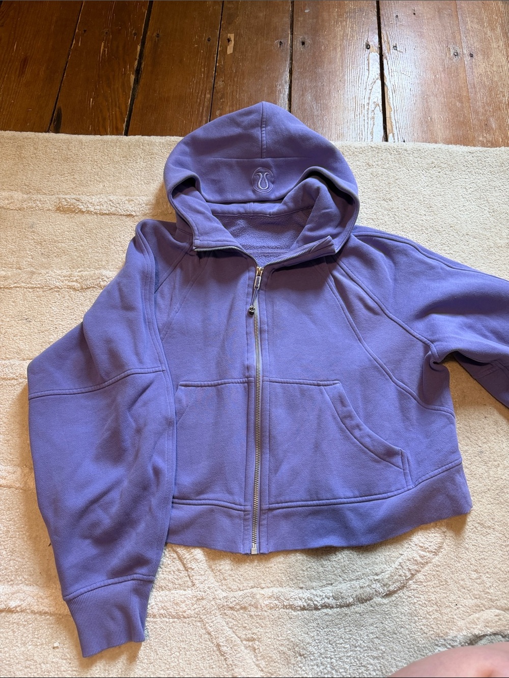 Lululemon Women scuba Lavender Full-Zip Hoodie